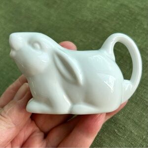little white porcelain bunny creamer 🌸